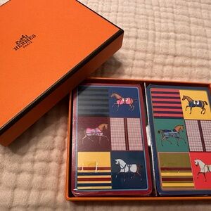 Hermès Horse-Themed Playing Cards Set